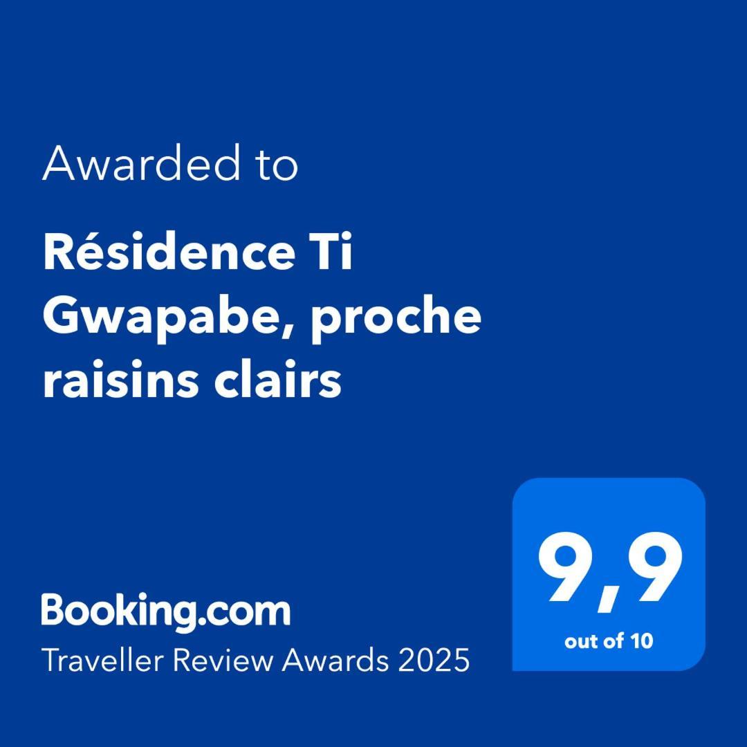 Residence Ti Gwapabe, Proche Raisins Clairs Saint-Francois  Exterior foto